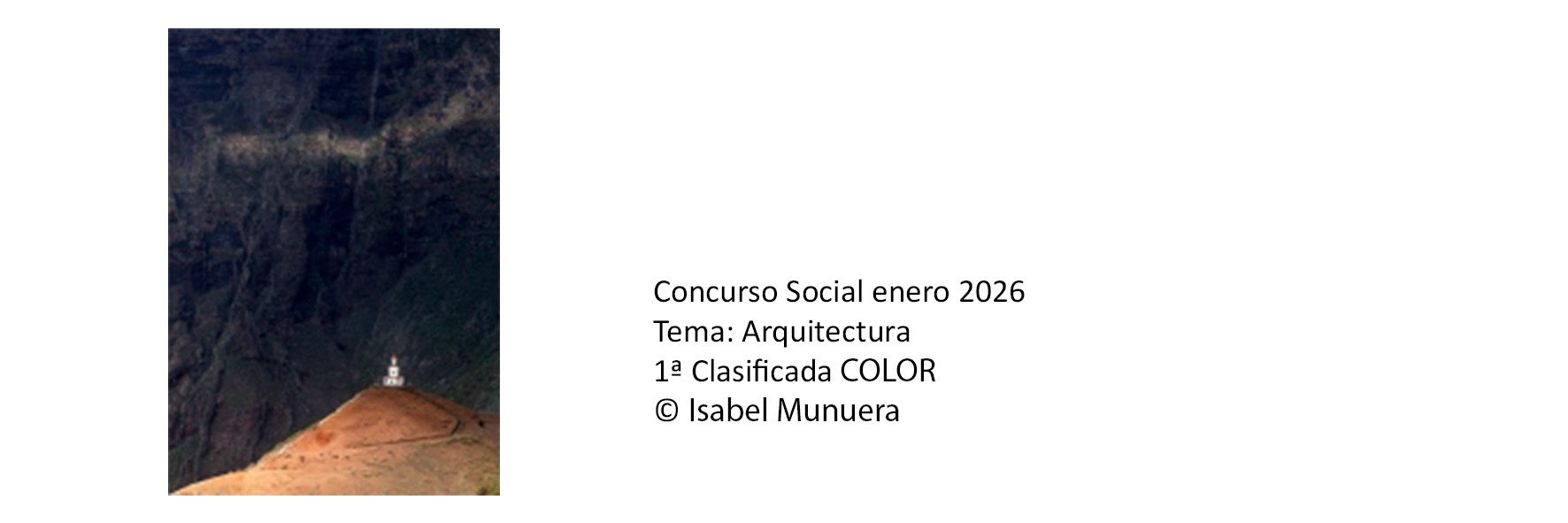 Concurso Social enero 2026. Tema ARQUITECTURA